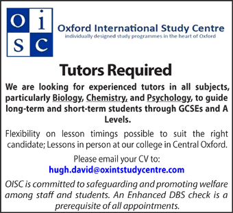 OISC seeks Tutors