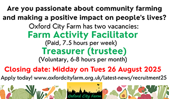 Job vacancies at Oxford City Farm