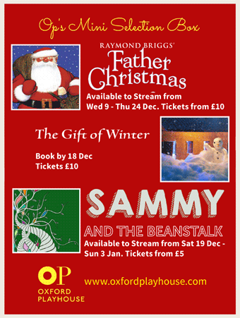 Oxford Playhouse Christmas Selection Box: three family friendly shows to amuse and entertain this festive season