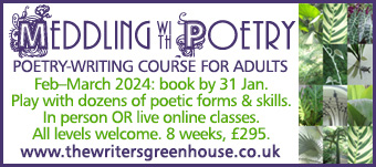 Meddling with Poetry course from The Writers' Greenhouse - creative writing for adults