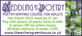 Meddling with Poetry course from The Writers' Greenhouse - creative writing for adults