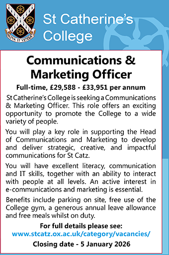 St Catherineâs College is seeking a Communcations and Marketing Manager St Catherineâs College is seeking a Communcations and Marketing Manager