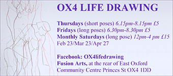 OX4 Life Drawing with Fusion Arts