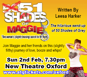 New Theatre presents 51 Shades of Maggie - the hilarious send up of 50 Shades of Grey, Sunday 2nd Feb