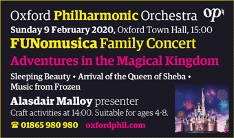 Oxford Philharmonic Orchestra FUNomusica Family Concert: Adventures in the Animal Kingdom, 3.00pm Sunday 9th February