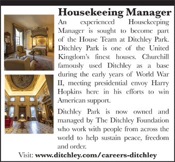 Housekeeping Manager sought at Ditchley Park