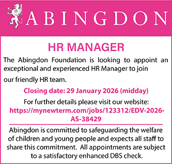 The Abingdon Foundation is looking to appoint an HR Manager