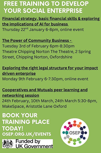Free Training for your Social Enterprise with OSEP