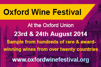 The Oxford Wine Festival, 23rd & 24th August at the Oxford Union