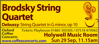Coffee Concerts: Brodsky String Quartet - 29th September