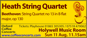 Coffee Concerts: Heath String Quartet- 11th August