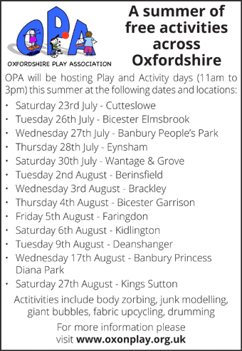 A summer of free activities across Oxfordshire