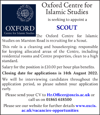 Oxford Centre for  a Scout