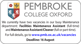 Pembroke College seek maintenance staff