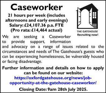 Gatehouse seeks Caseworker