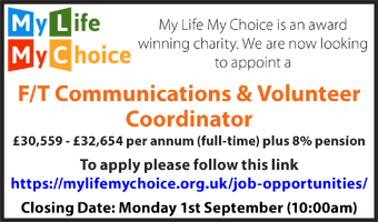 My Life My Choice seeks a F/T Communications & Volunteer Coordinator