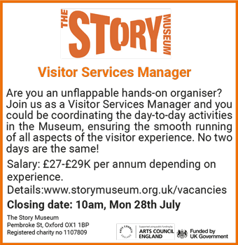 The Story Museum seek an unflappable Visitor Services Manager