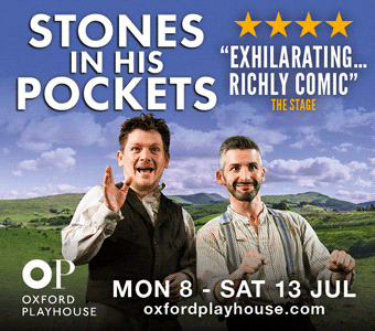 Oxford Playhouse present Stones in his Pocket, Mon 8th to Sat 13th July