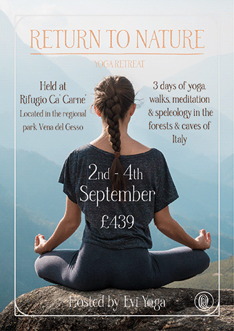 Return to Nature Yoga Retreat, 2nd to 4th September