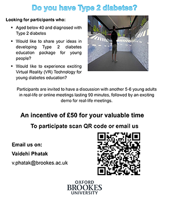 Participants under 40 wanted for Type 2 diabetes research project Participants under 40 wanted for Type 2 diabetes research project