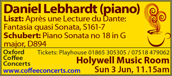Coffee Concert: Daniel Lebhardt (piano)