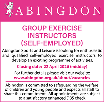 The Abingdon Foundation is looking to appoint Group Exercise Instructors (self-employed)
