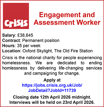 Crisis Skylight seeks Engagement and Assessment Worker