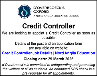 d&acirc;Overbroeck&acirc;s are looking to appoint a Credit Controller