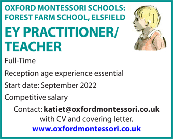Forest Farm School, Elsfield seek EY Practitioner/Teacher