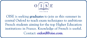 OISE seeks graduates to join this summer in central Oxford.