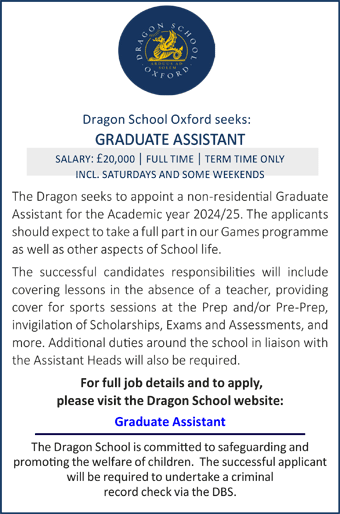Dragon School seeks a Graduate Assistant