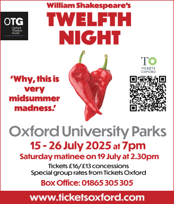 Oxford Theatre Guild present Twelfth Night at University Parks, 15th - 26th July