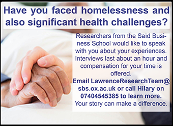 Lawrence research team seeks people who have experienced homelessness and health challenges for interview Lawrence research team seeks people who have experienced homelessness and health challenges for interview