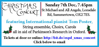 Christmas Concert with pianist Tom Poster, St Michael and All Angels, Summertown, 7th December