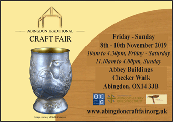 Abingdon Traditional Craft Fair: Friday 8th - Sunday 10th November 2019