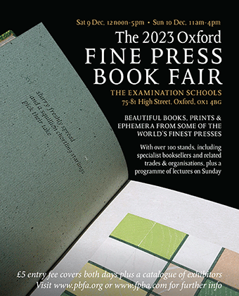 The 2023 Oxford Fine Press Book Fair