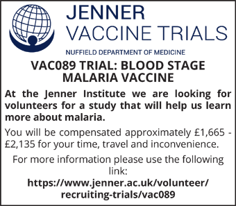 Seeking volunteers for a study that will help us learn more about malaria