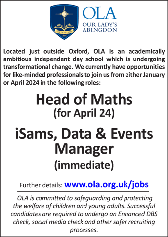 Our Lady's Abingdon seeks Head of Maths