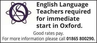 English Language Teachers in Oxford required. 