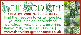 Hone Your Style Creative Writing course from The Writers' Greenhouse - creative writing for adults