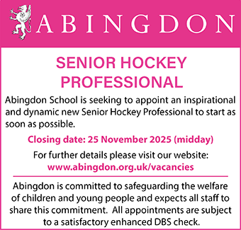 The Abingdon Foundation is looking to appoint a Senior Hockey Professional The Abingdon Foundation is looking to appoint a Senior Hockey Professional