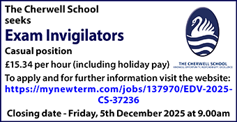 Cherwell School seeks Exam Invigilators Cherwell School seeks Exam Invigilators