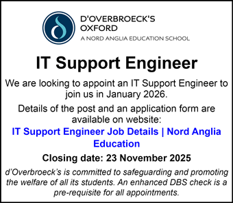 dâOverbroeckâs are looking to appoint an IT Support Engineer dâOverbroeckâs are looking to appoint an IT Support Engineer