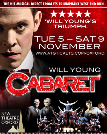 The New Theatre, Oxford presents Cabaret starring Will Young, Tue 5th - Sat 9th November