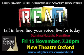 The New Theatre, Oxford presents Rent. Fri 15th November 2013