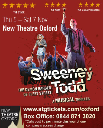 The New Theatre, Oxford presents Sweeney Todd, 5-7 November 2015