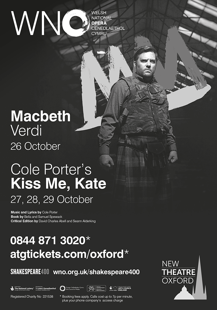 WNO bring Macbeth and Kiss Me Kate to the New Theatre, 26 - 29 October