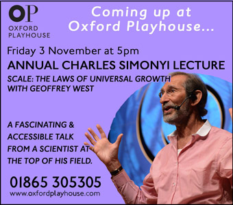 Oxford Playhouse presents annual Charles Simonyi Lecture, 3rd November 5pm