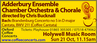 Adderbury Ensemble Chamber Orchestra and Chorale directed by Chris Bucknall