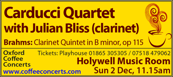 Carducci Quartet with Julian Bliss (clarinet)
